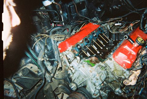 1988 Ford Bronco - intake removed.