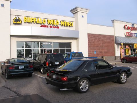 1989 Ford Mustang - LX tails & pipes, Saleen wing, with the ponies.