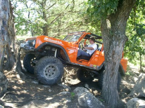 1994 Ford Bronco - This 1994 Ford Bronco navigates a rocky trail with BFGoodrich tires.