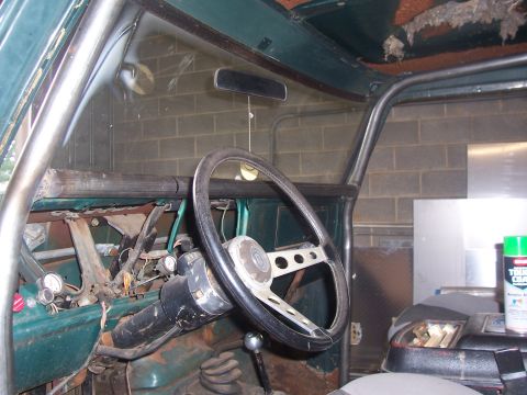 1978 Ford Bronco - start of interior cage