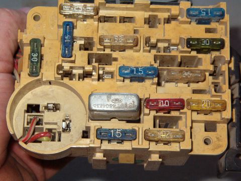 1983 Ford Bronco - This style of fuse block was used in the dash of almost all Ford products from the late 70s until 1999. IF THE IMAGE IS TOO SMALL, click it…