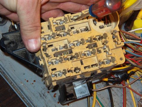 1983 Ford Bronco - Pry the locking tab back carefully while pulling the corresponding wire firmly to release the terminal. IF THE IMAGE IS TOO SMALL, click it…