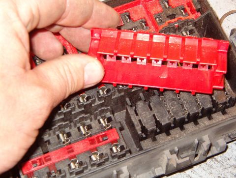 1983 Ford Bronco - Lock shield for standard blade fuse positions. See also: [url=https://www.supermotors.net/registry/media/849725] https://www.supermotors.ne…