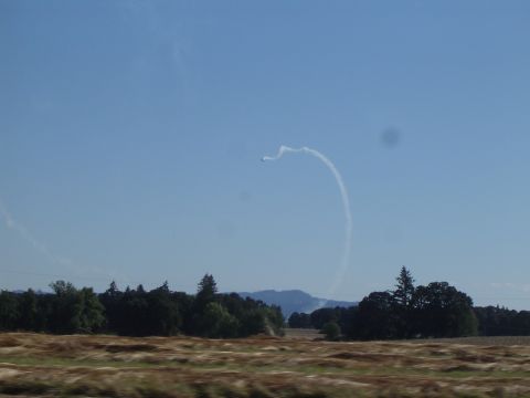 1989 Ford Bronco - Plane stunt flying on the way home
