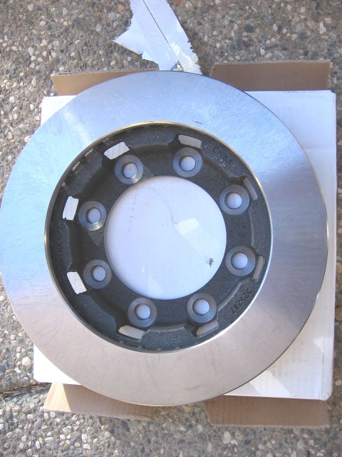 1994 Ford Bronco - back of late 70's chevy rotor. not the large diameter for a chevy lug nut shoulder and the "webbing" inside the rotor that prevents it from…