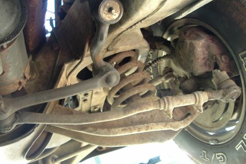 1972 Ford Torino - Pass side front suspension
