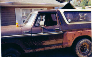 1979 Ford Bronco - My best friend in my Bronco. His name is John. He was killed by a drunk driver.