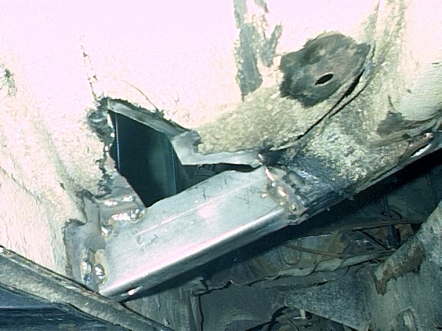 Driver's Side - Body crossmember.