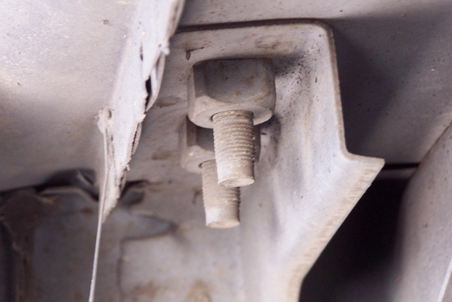 Back seat bracket nuts