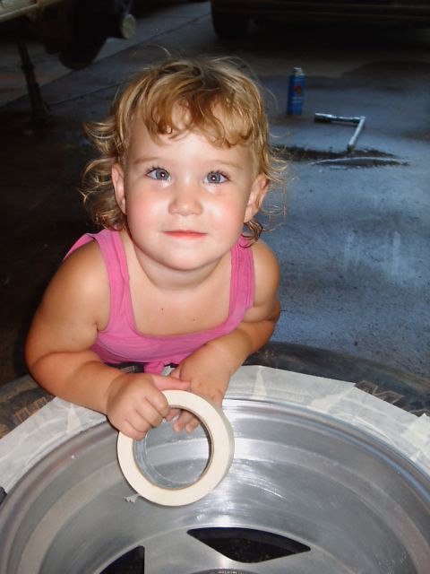 1991 Ford Bronco - Someone couldn't stand me working on the truck without her putting in a little help!