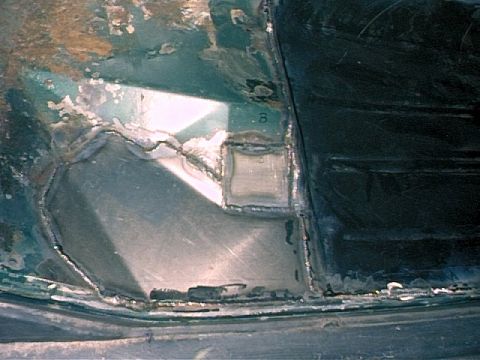 1979 Ford Bronco - Passenger Side - Replaced sheet metal welded in place.