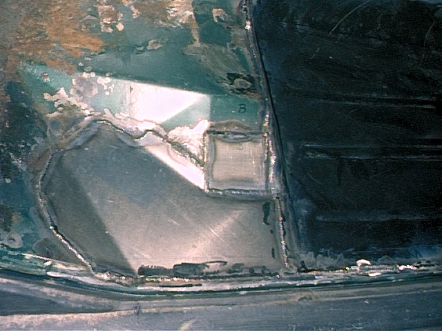 Passenger Side - Replaced sheet metal welded in place.