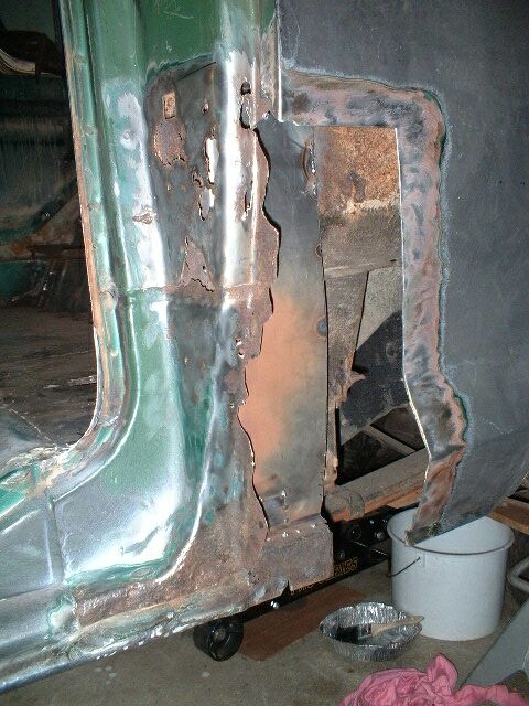1979 Ford Bronco - Repair of interior of B-Pillar.