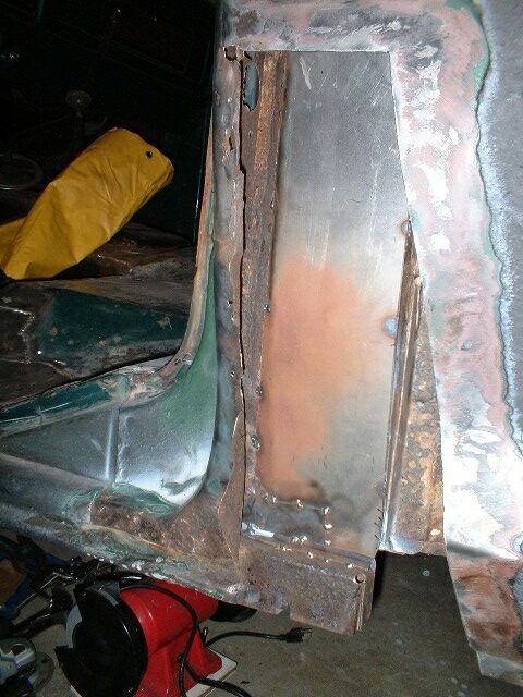 1979 Ford Bronco - Repair of interior of B-Pillar.