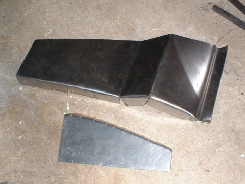 1979 Ford Bronco - Sheetmetal panels (18 gauge) I made for the repairs (door jamb & B-Pillar).