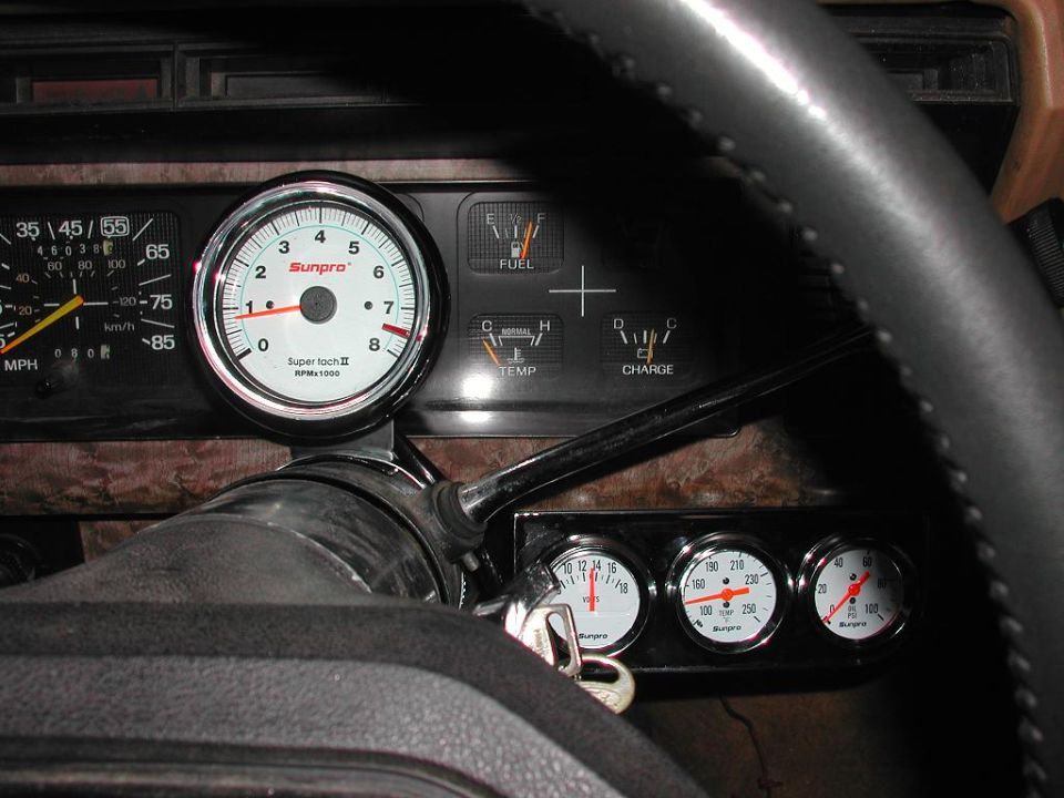 Sunpro Tach & Guages