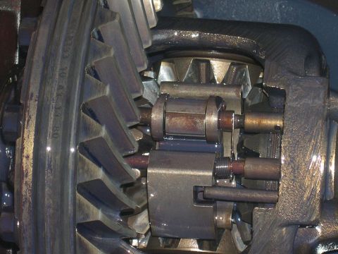 1980 Chevrolet Blazer - Close-up of differential gears, showing internal components and visible date stamp.