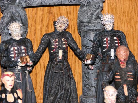 1991 Ford Bronco - Collection of Hellraiser action figures displayed together.