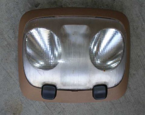 1998 Ford Crown Victoria - Dome lamp with map lights. Upgrade your P71's single dome lamp. Can easily be painted to match other color interiors. Bracket and screws ar…
