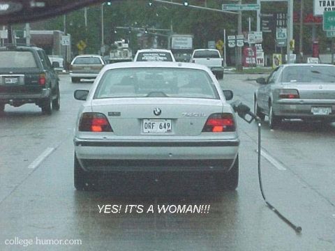 1996 Ford Crown Victoria - Woman with gas hose