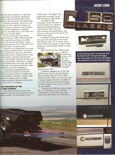 1993 Ford C-350 (Centurion Conversions) - A black four-door SUV is shown from the rear as it is loaded onto a trailer with a scenic landscape in the background.