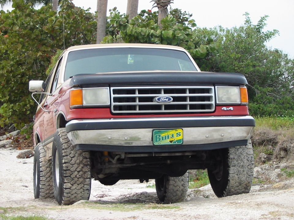 Bronco going uphill