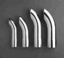 1991 Ford Probe - A set of four chrome exhaust tips, displayed in ascending order of size against a neutral background.