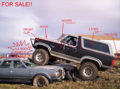 1984 Ford Bronco - BODY PARTS FOR SALE
