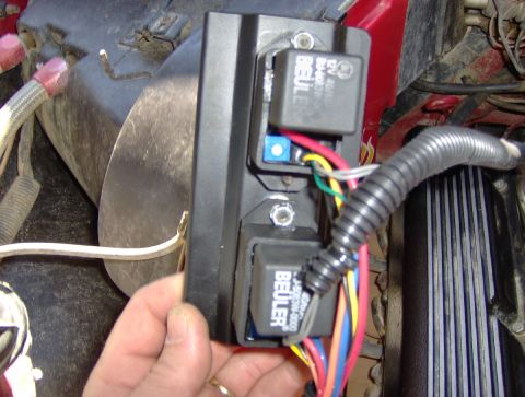 1978 Ford Bronco - this is a bracket I made to hold the 2 controllers