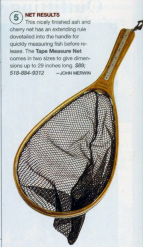 1986 Ford Bronco - This fishing net features an extending rule dovetailed into the handle for measuring fish.