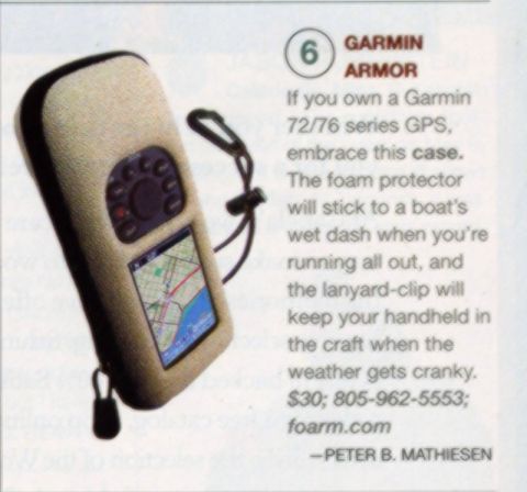 1986 Ford Bronco - This Garmin Armor case protects a GPS device and can adhere to a wet surface.