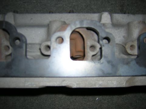 1979 Ford Bronco - Exhaust manifold part shown with gasket in place.