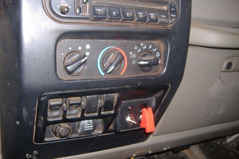 2004 Jeep Wrangler - winch safty kill & in , out switch