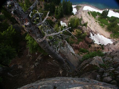 2001 Mercury Grand Marquis - A scenic mountain landscape a lake, snow, and trees, viewed from a high vantage point.
