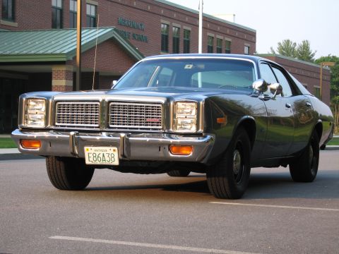 1991 Ford LTD Crown Victoria - This 1977 Dodge Monaco sedan is parked in front of Merrimack Middle School.
