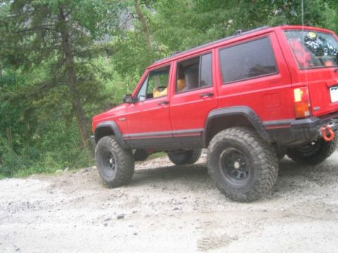 1996 Jeep Cherokee - the day of the virgin "run", only place we actually stopped to take pics...
