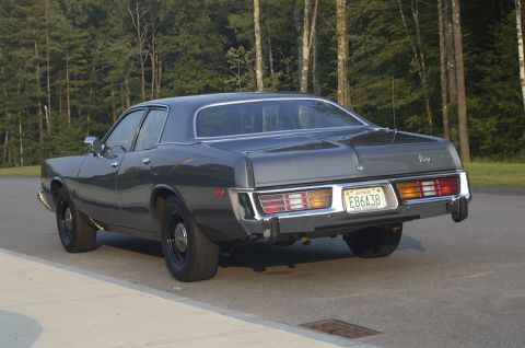 1978 Dodge Monaco - This 1978 Dodge Monaco sedan is shown from the rear, its distinctive taillights and license plate.