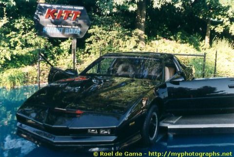 1969 Ford Mustang - This is KITT, the Pontiac Trans Am from the Knight Rider television series, displayed with its doors open.