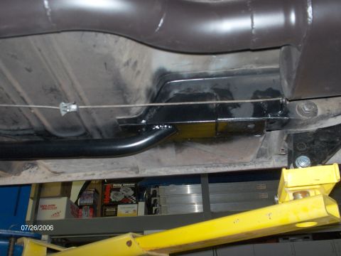 1966 Ford Fairlane - Subframe connectors attached to rear. Fabricated and installed by Bob.