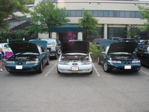 1992 Ford Taurus - The 3 SHOs that made it from Cali to the Convention.
