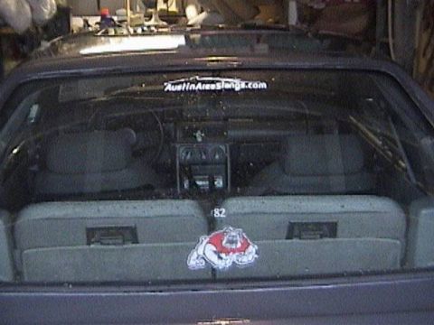 1989 Ford Mustang - Picture of our club decal! And my bulldawg off the side of my helmet and my number off the back of the helmet!