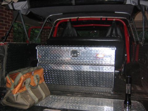 1979 Ford Bronco - toolbox in the night b4 uwharrie