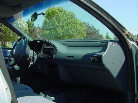 1993 Ford Taurus - This is my interior before the addition of the Cluster with Tach, CD Player, Scanner, and Switchbox.