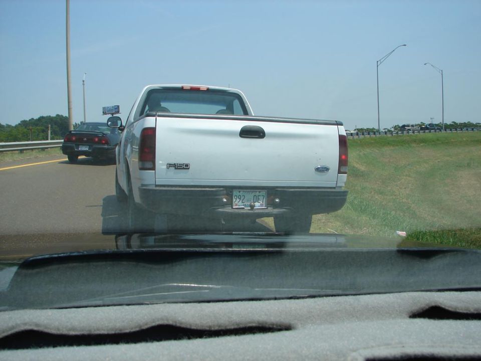 This guy ran his ex-girlfriend off the road and we stopped him till the police came.