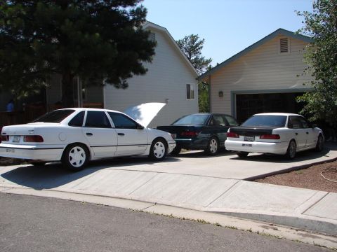 1992 Ford Taurus - My SHO with F-22 Raptor SHO's SHOs in Arizona.