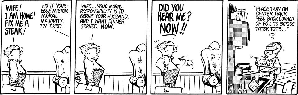 A wife's duty
http://www.berkeleybreathed.com/pages/index.asp