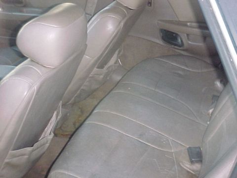 1994 Ford Taurus - The interior of a car, focusing on the rear seats and door panel, showing signs of wear.