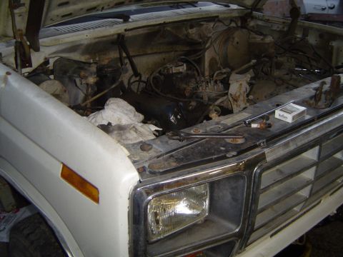 1972 Ford F-100 - The grille and headlight design suggest a Ford F-150 from the early 1980s, not a 1972 model.