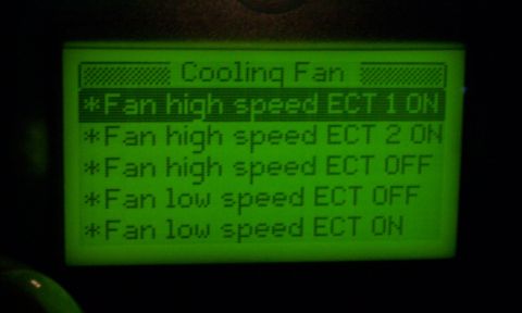 2002 Ford Mustang - Predator Fan Setting Screen