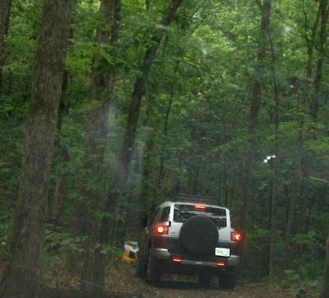 1993 Ford Bronco - Following FJs on one of the Superlift OHV trails